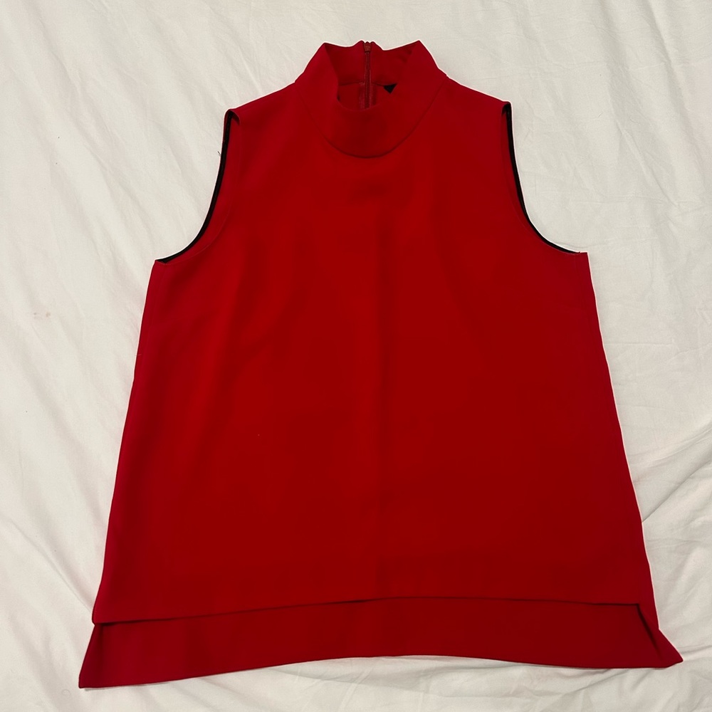 Bright red great fabric work top